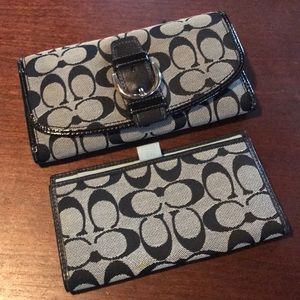 Coach wallet and checkbook cover